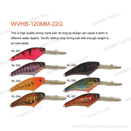 Fishing Lure, Fishing Tackle, Plastic Lure (Bass Bait--Diving Crank Baits) (HRL025)